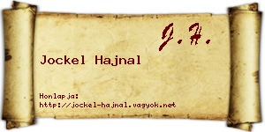 Jockel Hajnal névjegykártya